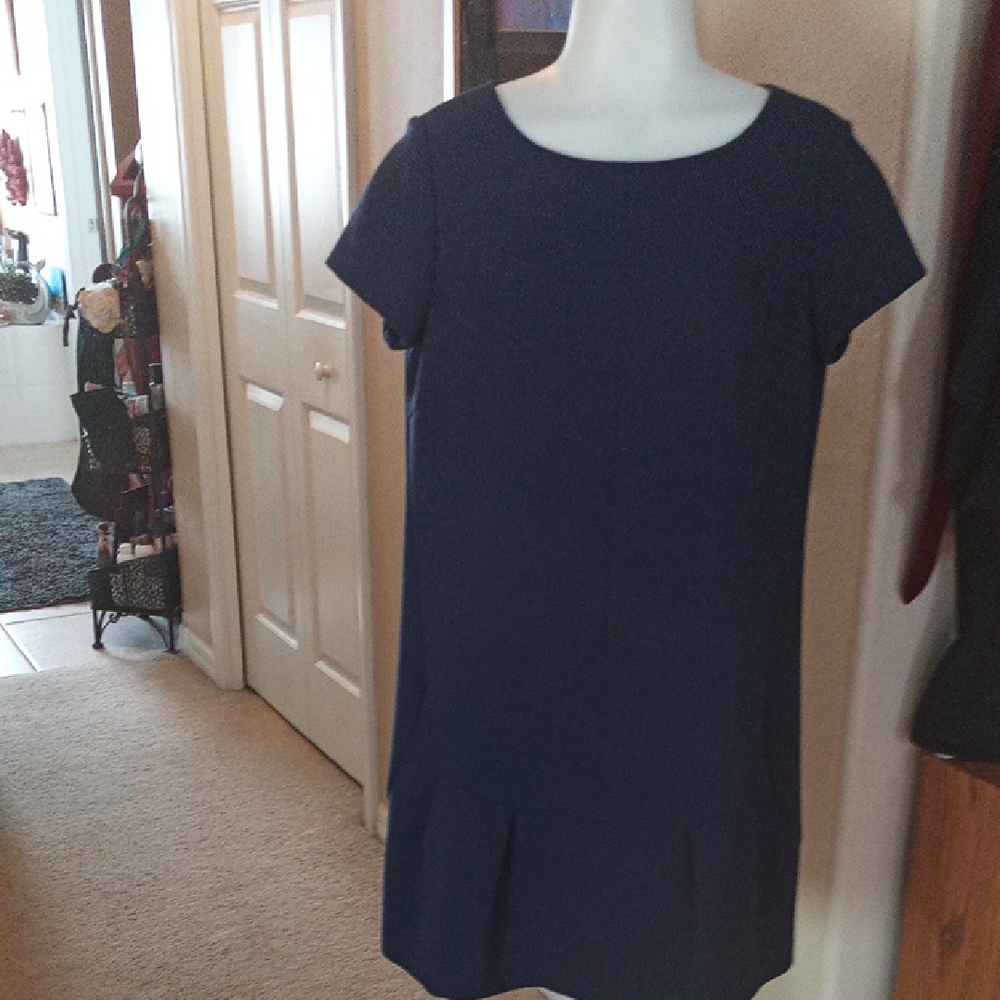 New Hoss intropia Elegant Marino Navy Blue Dress Sze 40/8